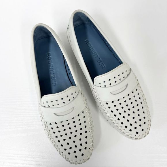 Robert Zur Suede Breeze Perforated Driving Moccasins Loafers 6.5 - Picture 1 of 7